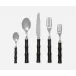 Montecito Dark Brown Acrylic Flatware 5-Pc Setting (Knife, Dinner Fork, Salad Fork, Soup Spoon, Tea Spoon)ea