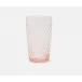 Sofia Pink Highball Glass, Hand Blown, Pack of 6