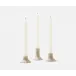 Griffin Tarnished Silver, Candle Holders, Brass, Set/3