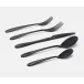 Alba Black 5-Pc Setting (Knife, Dinner Fork, Salad Fork, Soup Spoon, Tea Spoon)