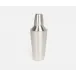 Clare Matte Nickel Cocktail Shaker Ribbed Stainless Steel