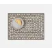 Brenda Silver/Sea, Rectangular Placemat, Glass Beads/Shell, Pack of 2