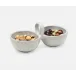 Desmond White Salt Glaze, Snack Bowl, Stoneware, Double, Pack of 2