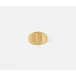 Clark Gold Napkin Ring, Letter D