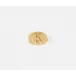 Clark Gold Napkin Ring, Letter K
