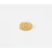 Clark Gold Napkin Ring, Letter O