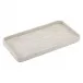 Grasscloth Ecru Rounded Vanity Tray