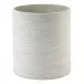 Grasscloth Ecru Round Waste Basket