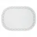 Chains White Silver Oval Placemats, Set of 4