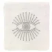 Bright Eyes Silver Cocktail Napkins, Set of 4