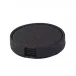 Skate Black Round Boxed Coasters, Set of Four