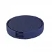 Skate Navy Round Boxed Coaster, Set of 4