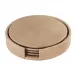Tanner Beige Coaster Set