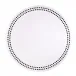 Pearls Pure White Black Placemats, Set of Four