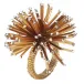 Urchin Gold Napkin Rings, Set of 4