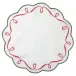 Ribbon Twirl Red Green Round Placemat Pack of 4