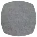 Stingray Gray 16" Square Elliptic Placemat, Set of 4
