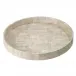 Luster Birch Round Tray