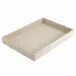 Wicker Cream Rectangular Tray