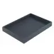 Wicker Black Rectangular Tray