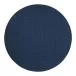 Wicker Navy 15" Round Placemats, Set of Four