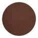 Wicker Chocolate 15" Round Placemat, Set of 4