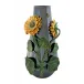 Arte Bordallo Large Pot With Sunflower