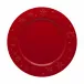 Snowflakes Red Charger Plate