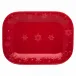 Snowflakes Red Platter 41