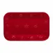 Snowflakes Red Platter 34.5