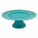 Fantasy Aqua Green Cake Stand 11"