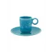 Parody Coffee Cup & Saucer Blue