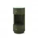 Aaron Deep Olive 2-Drawer Side Table with Glass Top