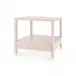 Alessandra 1-Drawer Side Table Taupe Gray