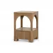 Arcadia Soft Glow Oak 1-Drawer Side Table