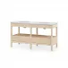 Arianna Sand 2-Drawer Cabinet with 60" Marble Vanity Top