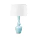 Ansonia Nickel / Sky Breeze Lamp with Shade 17-inch White Linen