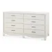 Barrett Sand White 8-Drawer Extra Large