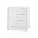 Bergamo 3-Drawer Side Table White Pearl