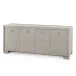 Blake Taupe Gray 4-Door Cabinet