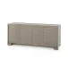 Blake 4-Door Cabinet Taupe Gray