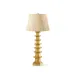 Brighton Gold Leaf Lamp with Shade 16-inch Papyrus with Gold