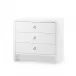 Bryant 3-Drawer Side Table White Pearl