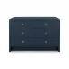 Bryant Linen Extra Large 6-Drawer Blue Steel
