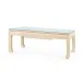 Bethany Natural Twill Coffee Table with Glass Top