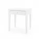 Claudette 1-Drawer Side Table Cream