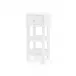 Claudette 1-Drawer Round Side Table Cream