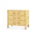 Cole 3-Drawer Side Table, Burl