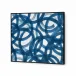 Circe Framed Silk Panel Navy Blue