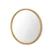 Cordelia Gold Leaf Round Mirror Large